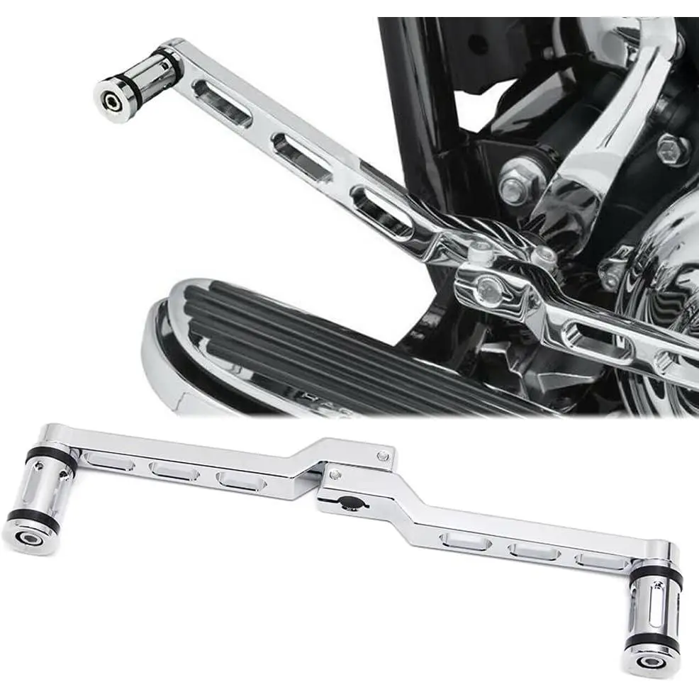 High Quality Aluminum Alloy Motorcycle Heel-Toe Shifter Lever + Shift Peg with Comfortable Pivot Point for Harley FL Softail, Touring, Road King, Street Glide & Tri Glide Trikes