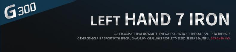 PGM Golf Club – Men's Left-Handed 7-Iron: Stainless Steel Head, Beginner Practice Club