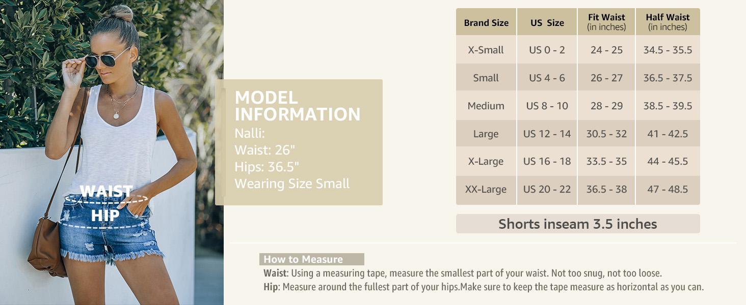 Luvamia Women's Casual Mid Rise Denim Shorts Stretch Ripped Raw Hem Jean Shorts Basic Fitted Bottom for Summer