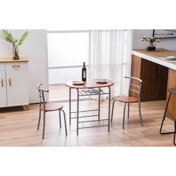 Compact Dining Table and Chairs Set, Easy Assemble Space Saving Table Set for Small Apartments Compact Dining Table and Chairs Set, Easy Assemble Space Saving Table Set for Small Apartments