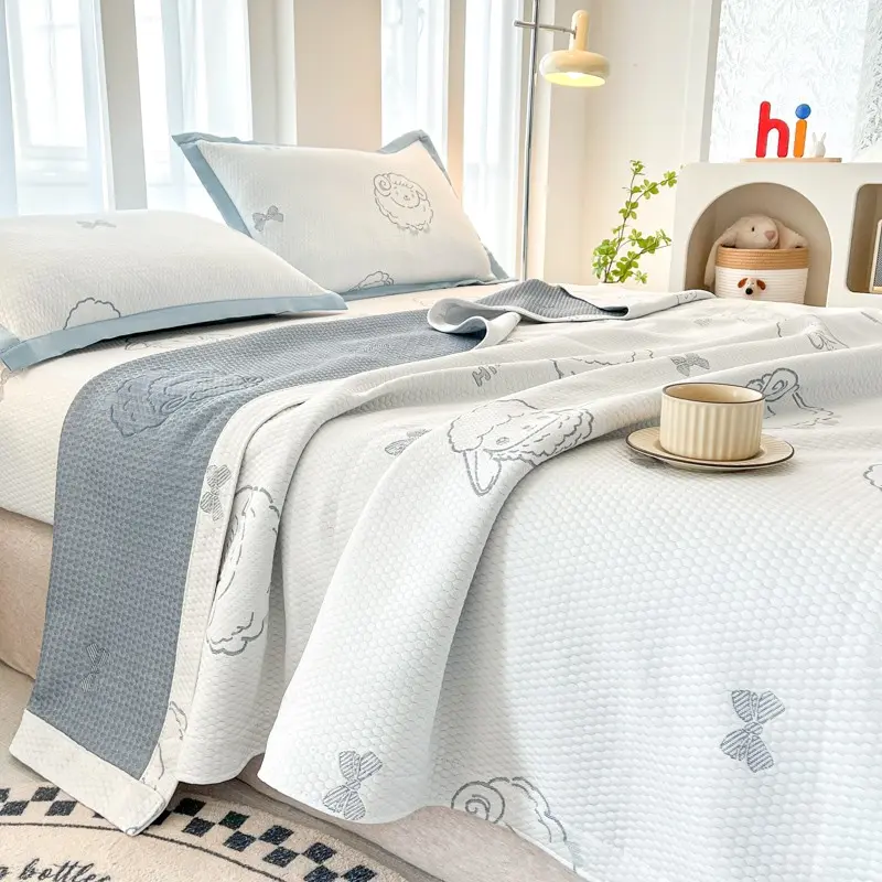 New Arrival Pe Ethylene Cool Touch Bedspread, Summer Cooling Value 0.26, Luxury Ice Feel, Single or Twin Size, Bedroom & Living Room Use