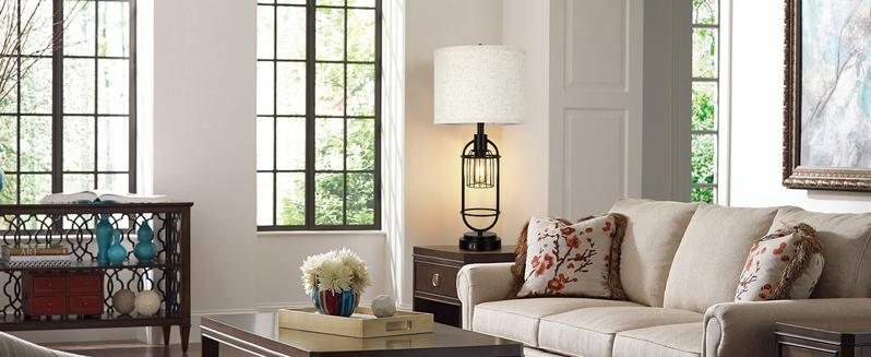 Set of 2 Table Lamps for Living Room with USB Ports, 29" Tall 2-Light Bedside Lamps, Farmhouse Nightstand Lamp with Cream Fabric Shade, Industrial Desk Lamp for Bedroom End Table Reading Lamp E26 Base