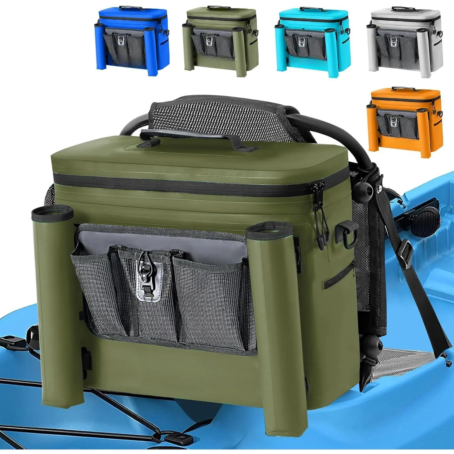 Kayak Cooler, Kayak Seat  Cooler for Kayaking,Kayak Accessories Cooler Bag,Protable Ice Chest,Beach Cooler,Travel Cooler for Camping or Lunch Bag