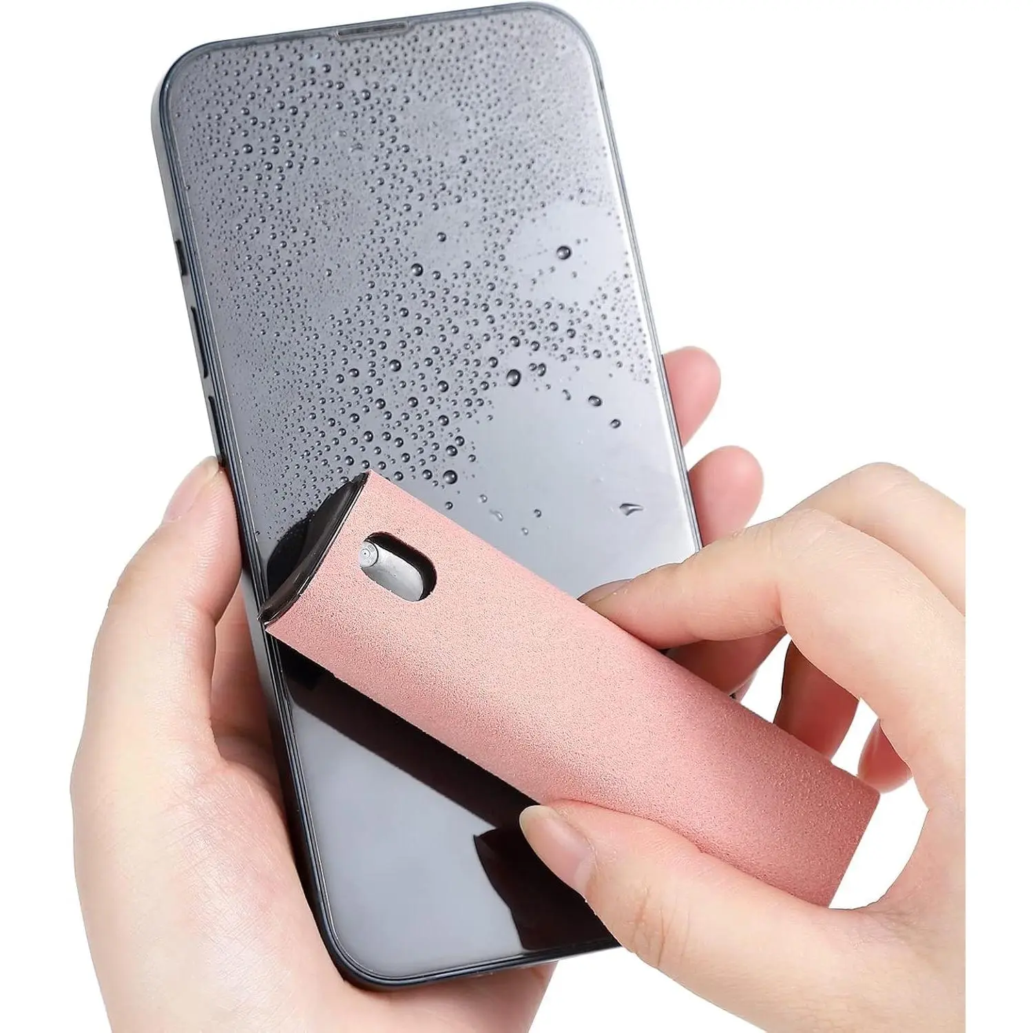 Screen Cleaner,  Screen Mist Cleaner, Cell Phone, Laptop and Tablet Screen, 3-in-1  and Microfiber Cloth, Refillable with Water, , Sanitizer ( -0.35oz)