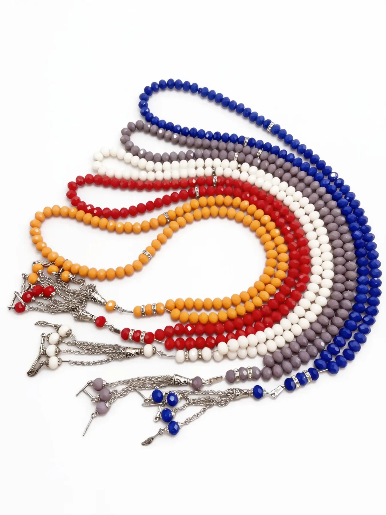 Artificial Crystal Rosary Beads, Islamic Worship Prayer Tool, Religious Bead Bracelets for Men & Women, Gift for Eid Al-fitr