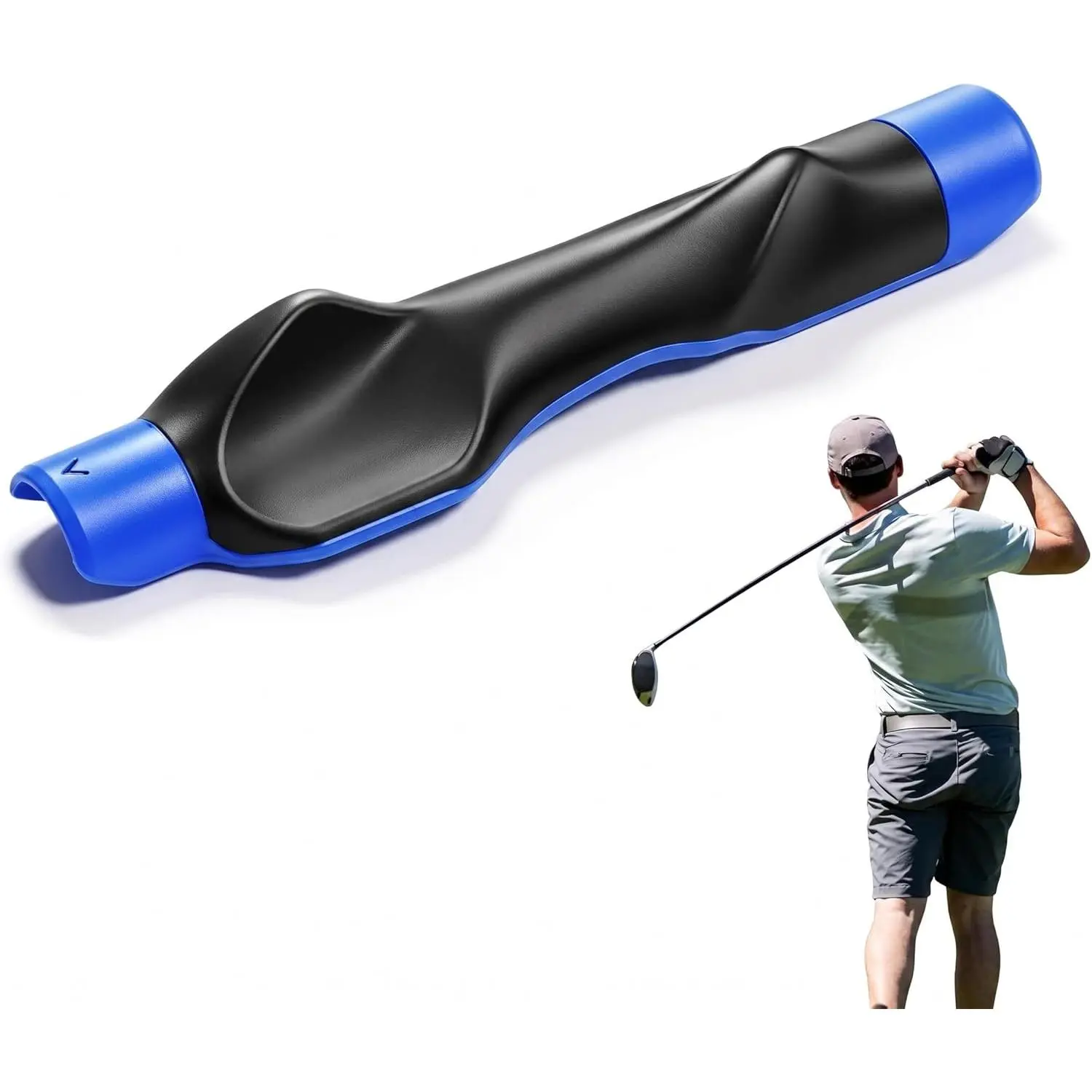 GameSwing True Grip Trainer , Ergonomic Golf Grip Trainer for Right Hand, Training Aid Corrects Grip Posture & Improves Swing Accuracy, Golf Club Grips Tool for Beginners & Pros,Golf Accessories