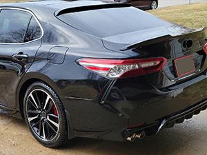 Roof Spoiler Compatible with 2018-2023 Toyota Camry All Model Rear Window Wing Painted Black