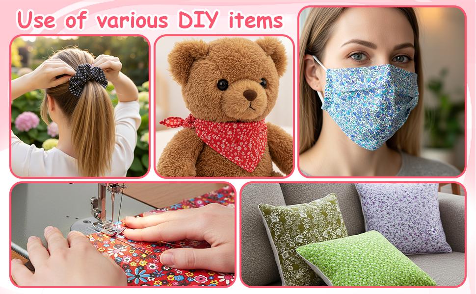 200 Pcs 10 x 10 Inch Cotton Squares for Quilting Sewing Pre Cut Patchwork Fabrics Patchwork-Quilting Bundles Floral Printed Bundles Quilting for DIY Craft Clothing, Floral