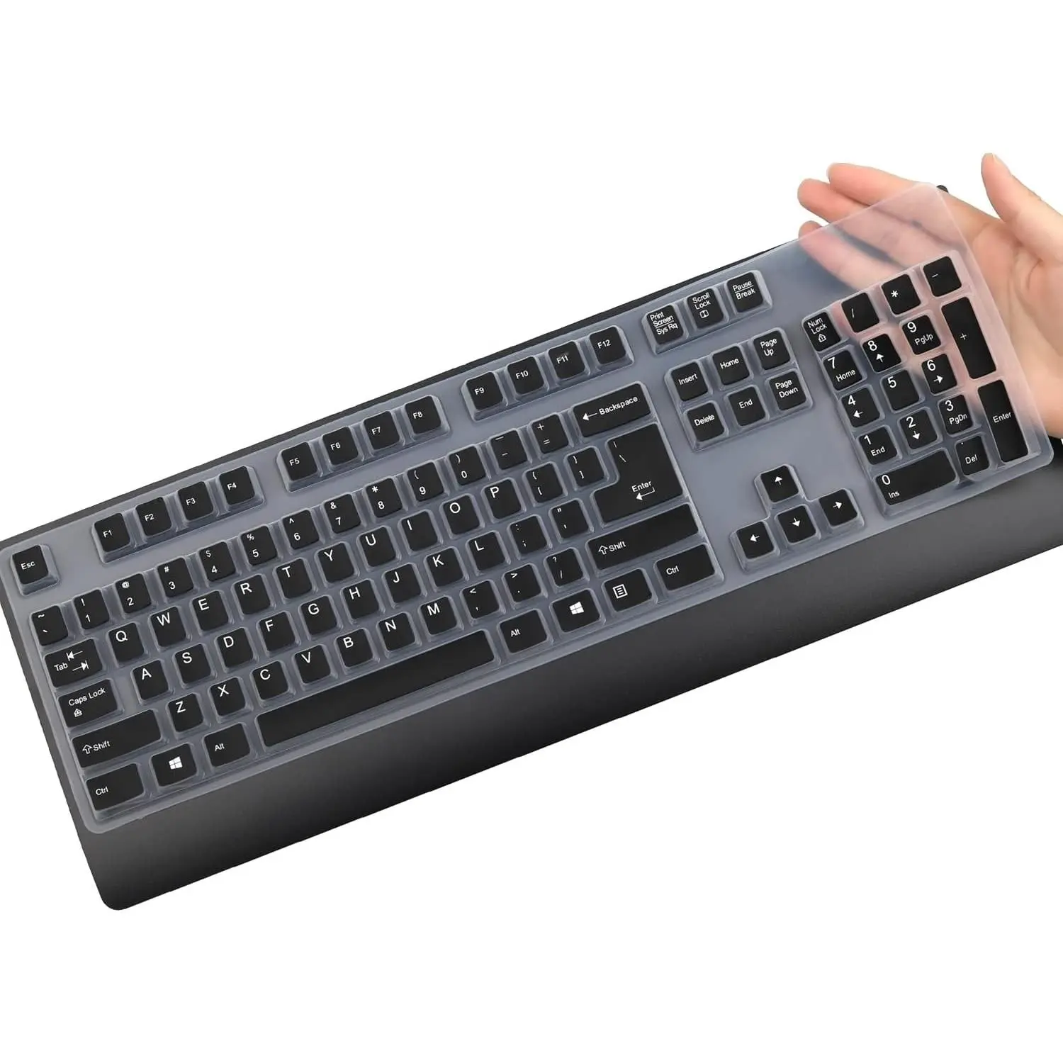 Keyboard Cover for  Preferred Pro & Preferred Pro II Wired Keyboard 4X30M86879 4Y9400 73p5220  41A5289 54Y9400 -8825/8813/8820/1619/8827/8817 KB-1021/1468 ku-0225 ekb-425a (Clear)