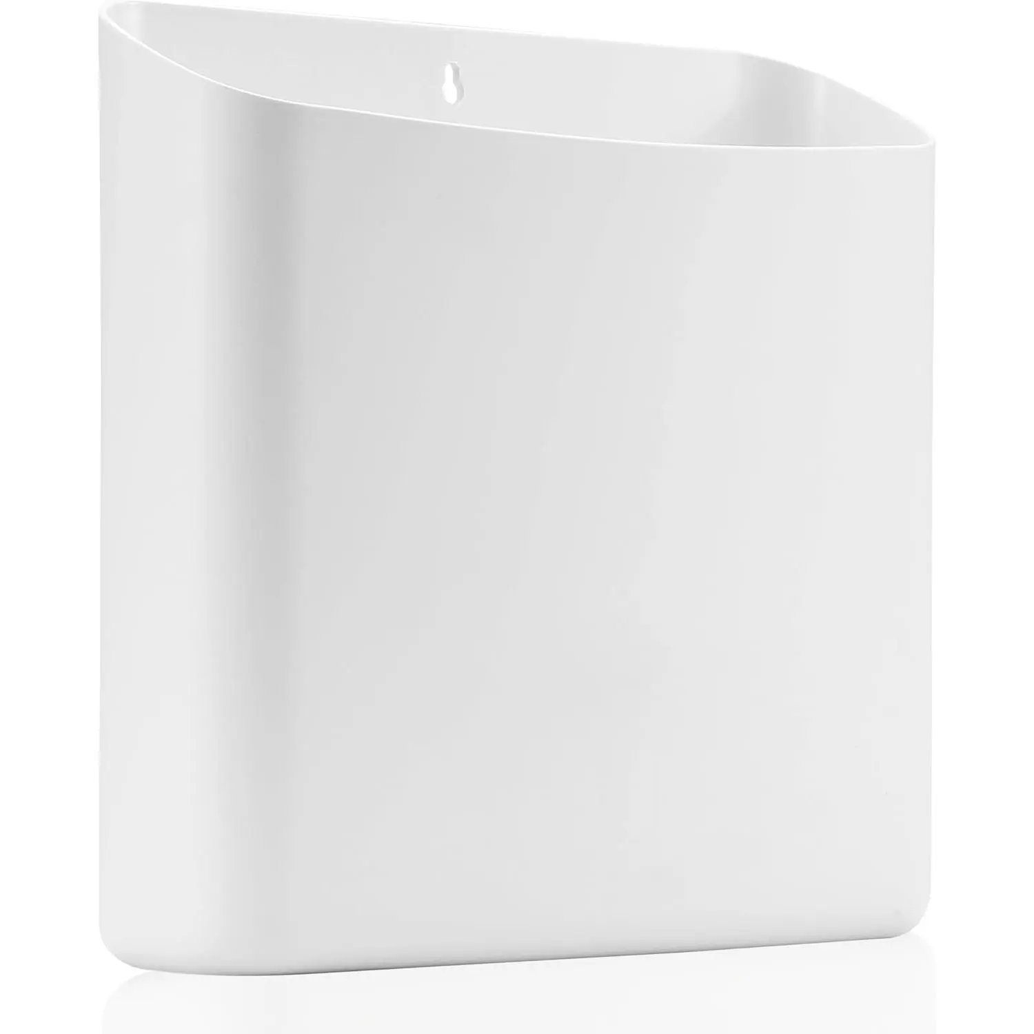 Lint Bin for Laundry Room,  Lint Trash Can for Dryer, Modern Lint Holder, Lint Box for Laundry Room Organization, Wall Mounted Trash Can for Laundry Decor (White)