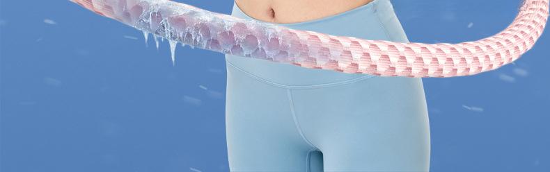 New Quiet Cooling Soft Spring weighted Hula Hoop with Laser Welding Technology for Fitness Yoga Training Indoor Use Multi-Functional Home Gym Equipment