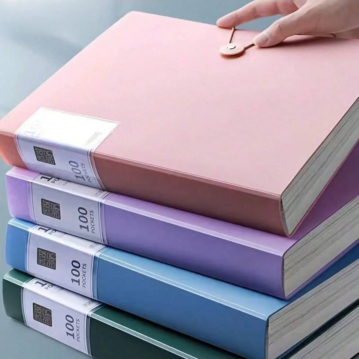5 Pack A4 Hard Shell Document Storage Boxes with Lids for Office, School and Home File Organizer