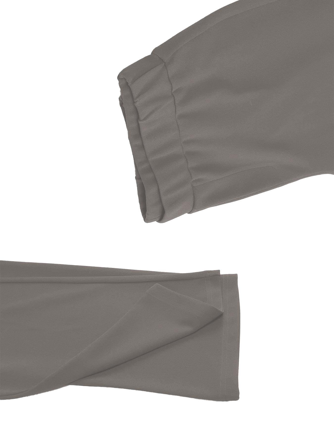 European Style New Women's 2-Piece Set, Fashionable Elegant Formal Simple Autumn Winter Color-Blocking Suit, Includes Slim Fit Straight Pants