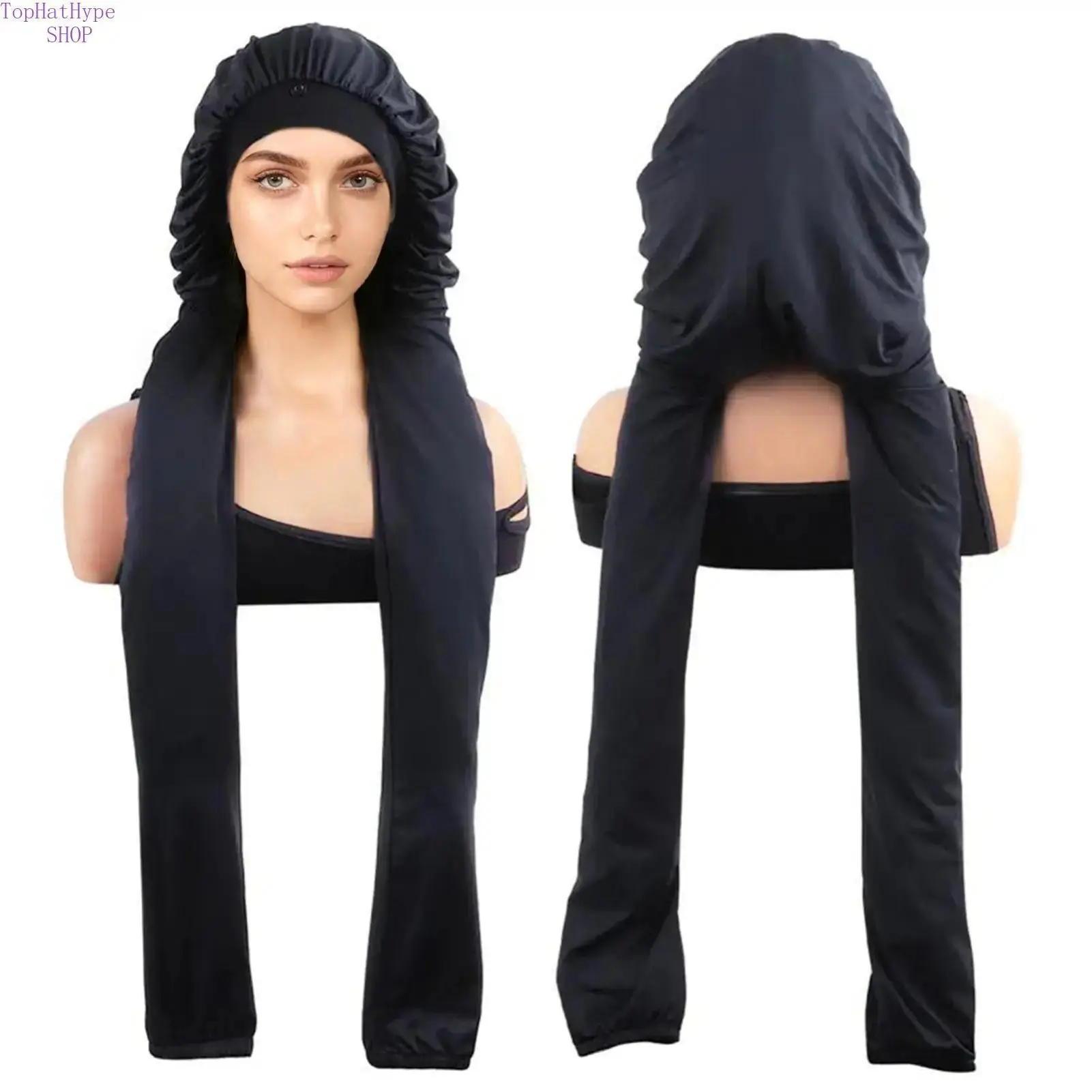 Satin Bonnet Hats for Long Hair & Braids - Daily, Lightweight, Breathable UV-Protection Hair Cap