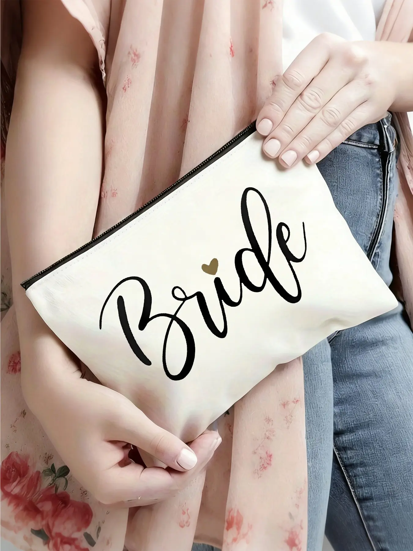 1pc Boho Style Makeup Bag, Lightweight Zipper Design, Multi-Functional Storage for Travel and Daily Use, Ideal Gift for Holidays and Back-To-School