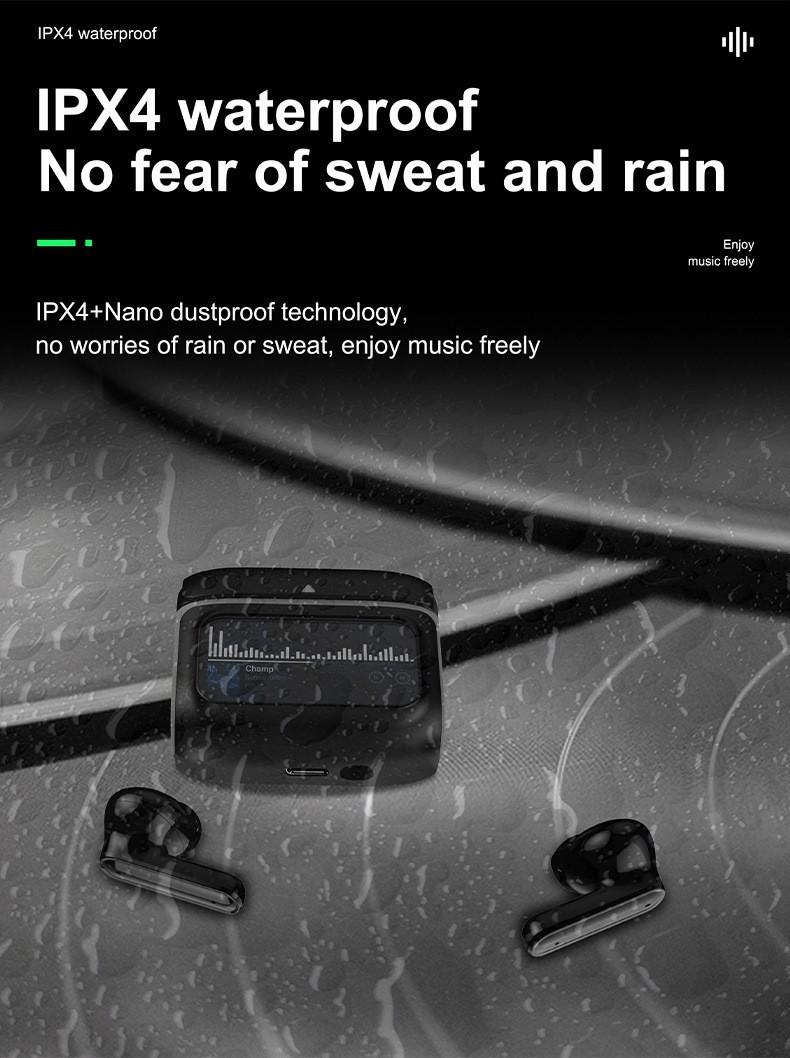 New XH11 Bluetooth Earphones In-Ear with Touch Screen TWS Music Headphones Dual Ear ENC Deep Noise Reduction