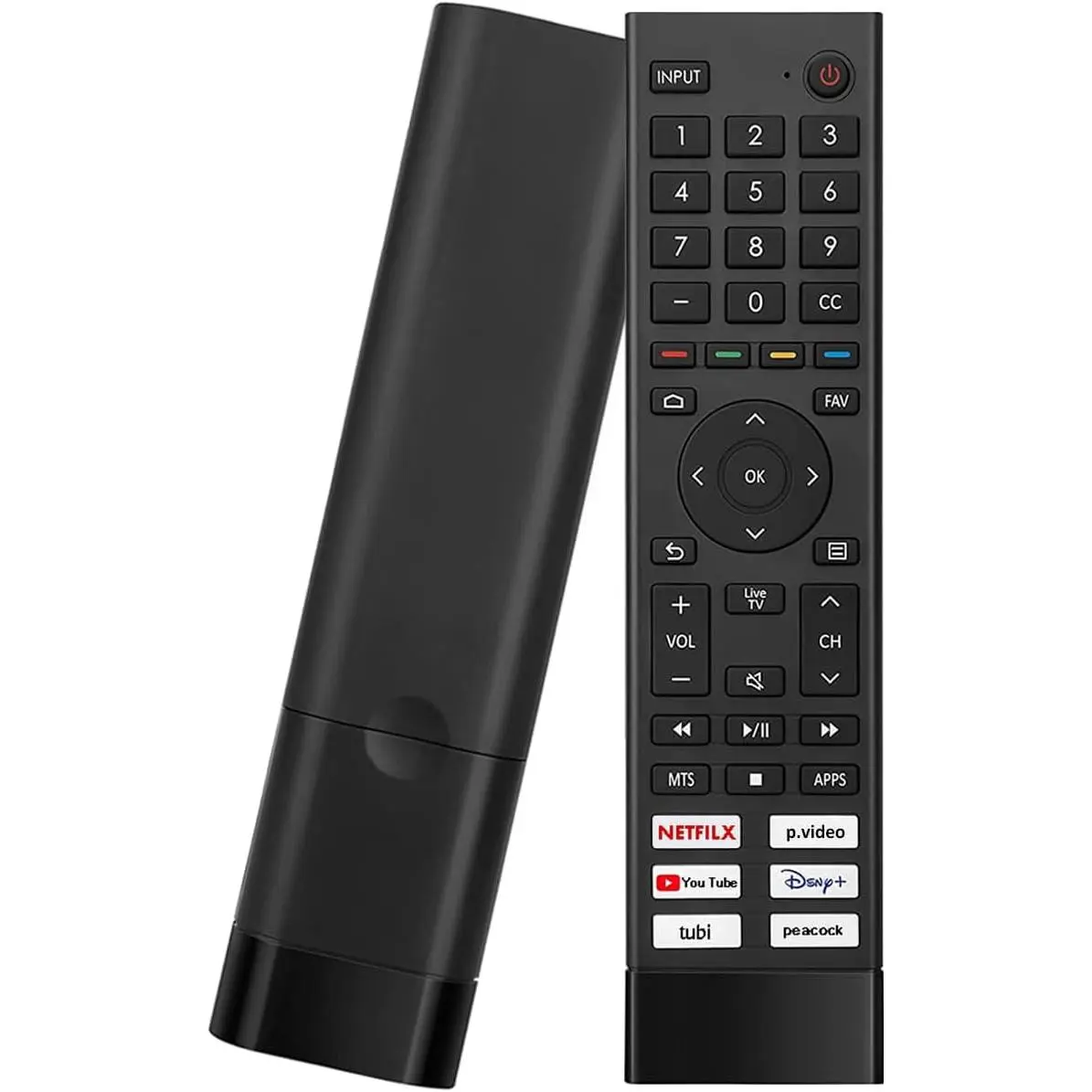 ERF3J80H Universal Remote Control Replacement for Hisense Smart TV 43A6G 50A6G 50U6G 50U68G 55U6G 55A6G 55U68G 60A6G 65U68G 65A6G 65U6G 70A6G 75A6G 75U6G 75U68G -Upgraded Version -No VoiceFunction,Protective,Case,HDMI,Splitter,Ultra,Android,d,capture,card