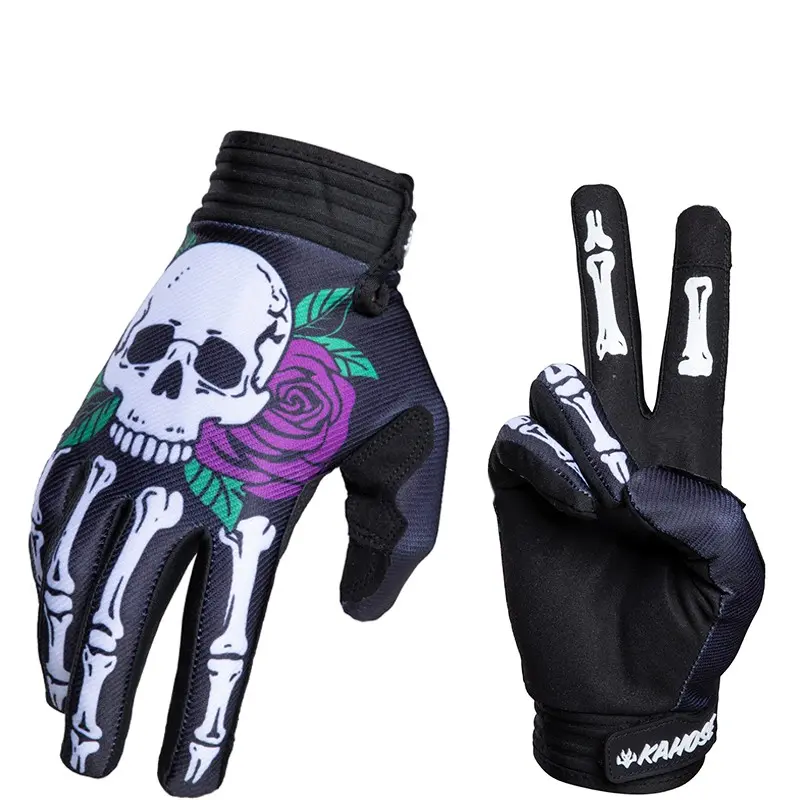 PURPLE Touchscreen Bike Gloves for Men and Women, Full Finger Breathable Cycling Gloves, All-Season Outdoor Sports Gear