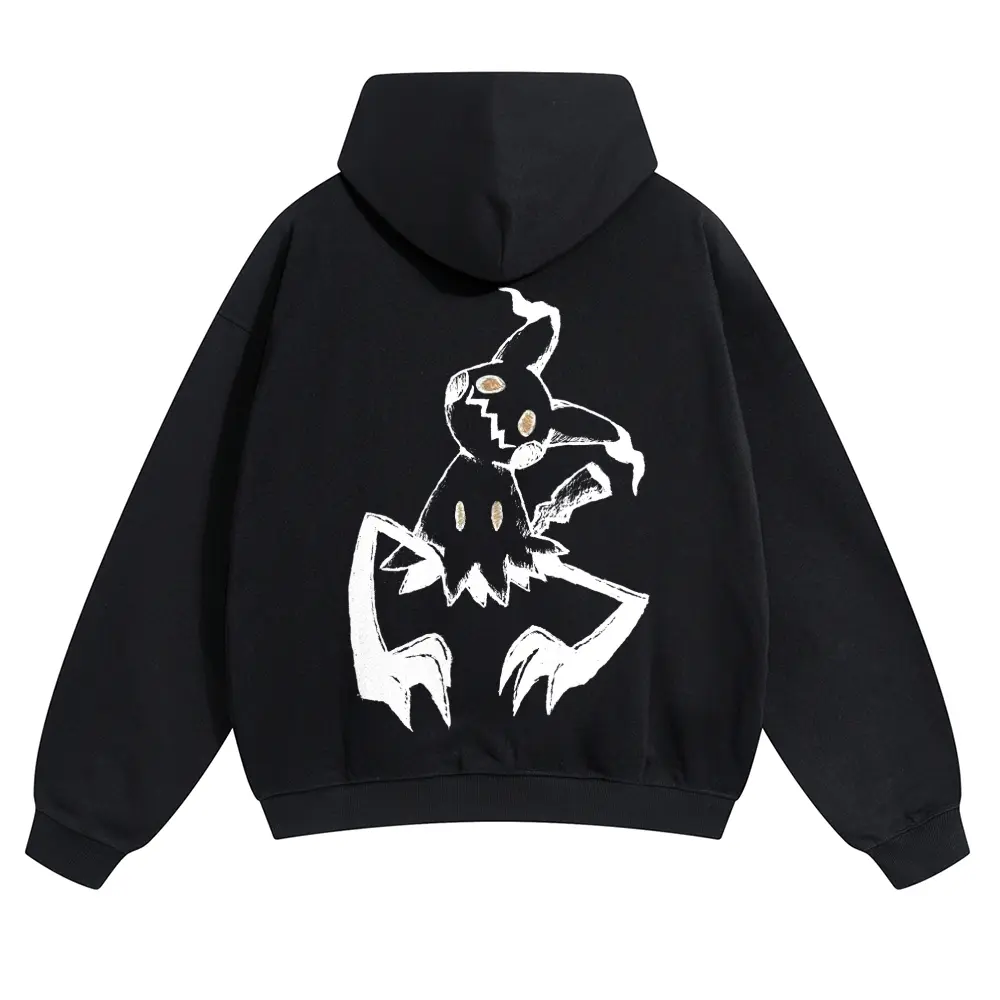 Unisex Dark cute ghost style playful smiling face Graphic hoodie Personalized Pattern Y2k Clothing Round Neck hoodie,Women's Clothing, Menswear, Top, Vintage Style,Summer Casual Oversized