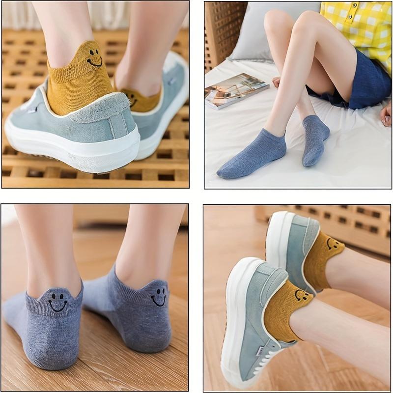 Kawaii Women's Embroidered Ankle Socks 1 Pairs Cotton Ruffled Edge Breathable Soft Stretchy Low Cut Pastel Colors for Casual Lightweight Aesthetic Maternity Bridal Womenswear Outfits Colorblock Thermal Lined Over-the-Knee heatless curl