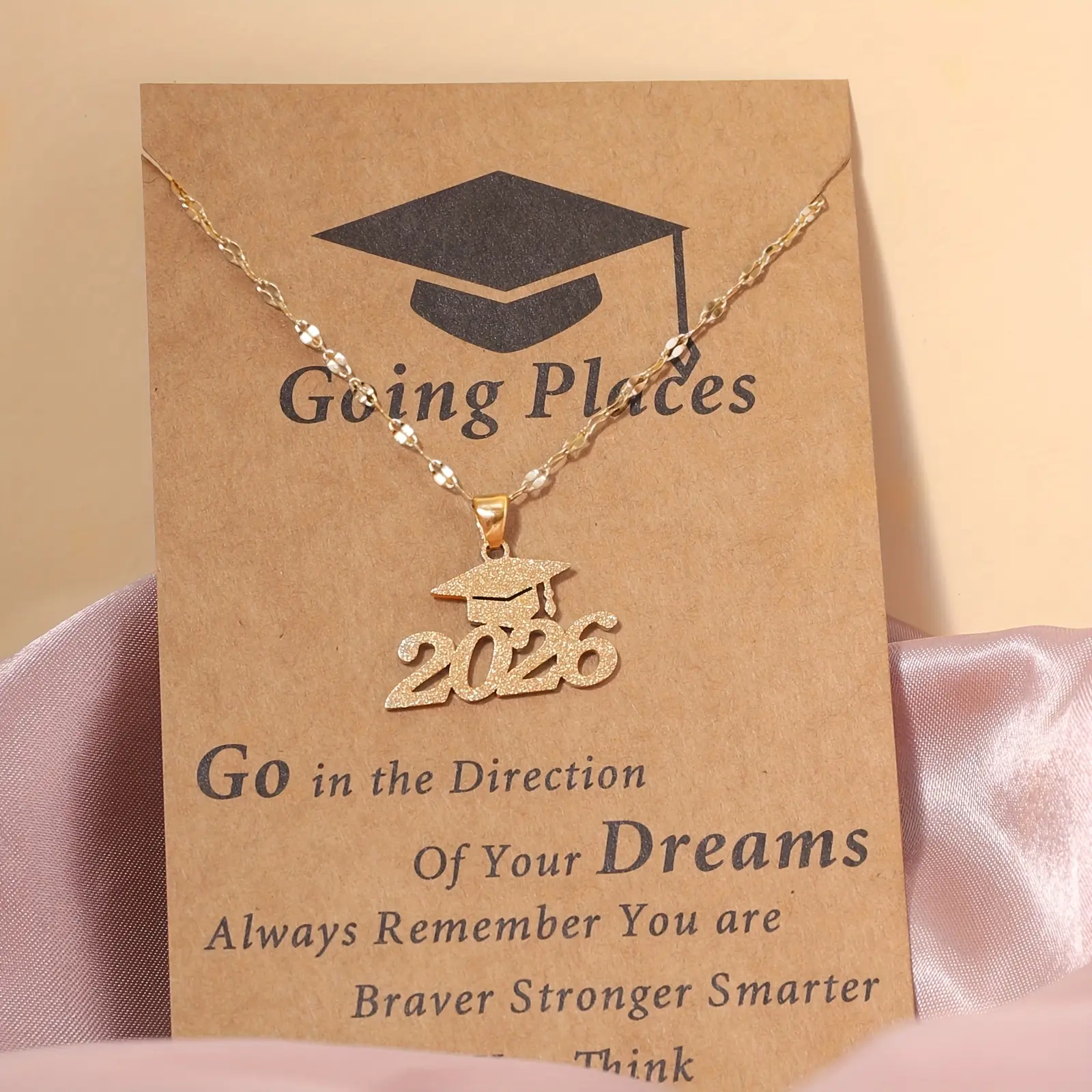 A Stainless Steel Necklace Featuring The Number 2026 for Women Perfect for Gifts Surprises And Farewell Commemorative Presents