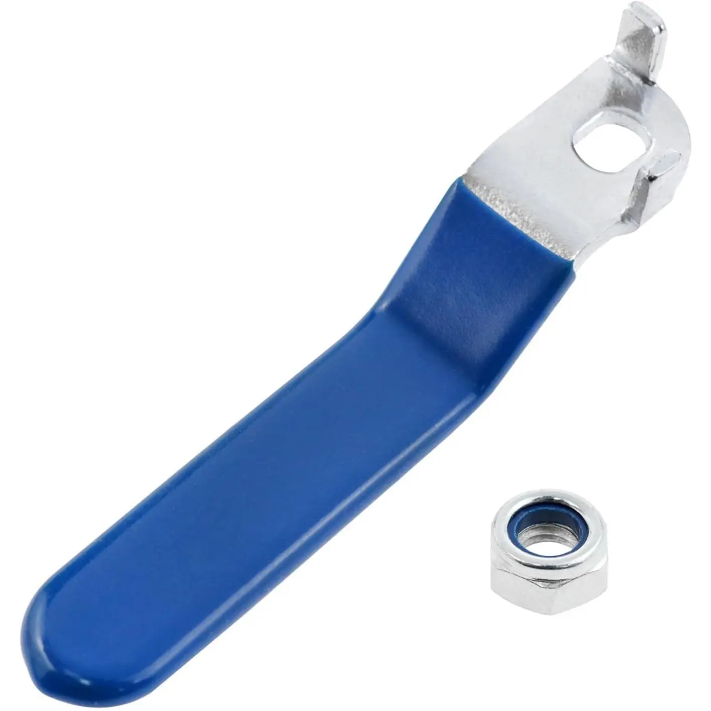 DN15 Ball Valve Lever Handle with 1 M8 nut Water Valve Handle  for Replacing Ball valves at Outdoor faucets. 8x6mm Claw Inner Length 9.5mm (Blue) 1 count