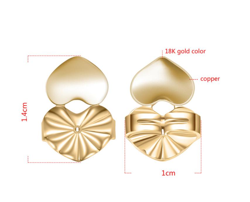 Earings Adjustable 925 Sterling Silver Earring Backs Replacements for Heavy Earrings, Hypoallergenic Support for Earrings, Earring Backs for Studs simple elegant design