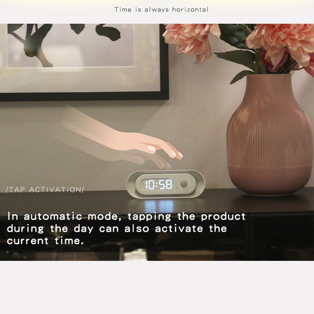 Magnetic LED Clock, Style Home Wall Light, Human Body Sensor Lamp, Smart Night Light, Gravity Induction Lamp, Christmas Gift