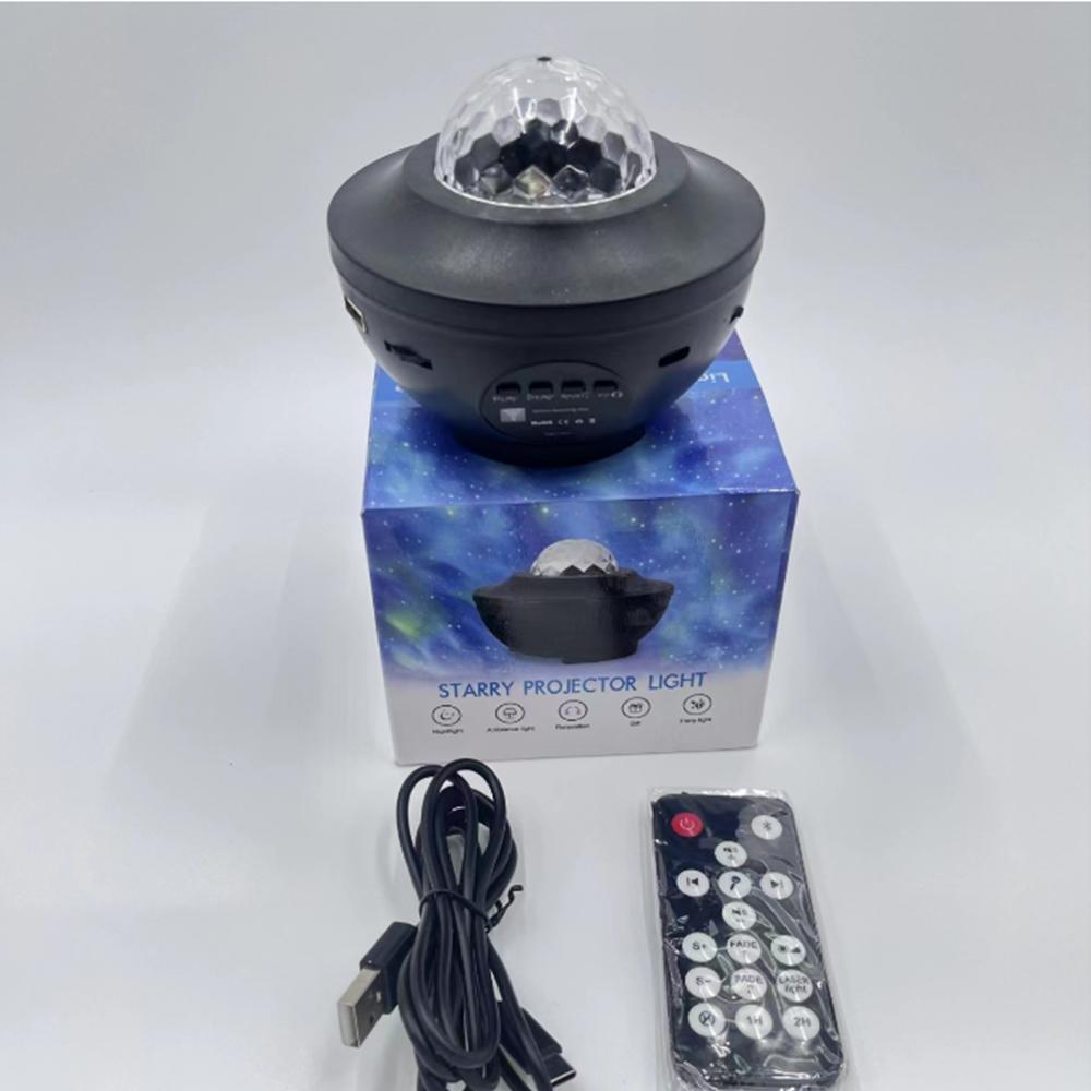 USB Powered Star Projector, Galaxy Projector with Remote Control, 3 in 1 Night Light Projector with Built-in BT Music Speaker, Starry Projector for Room