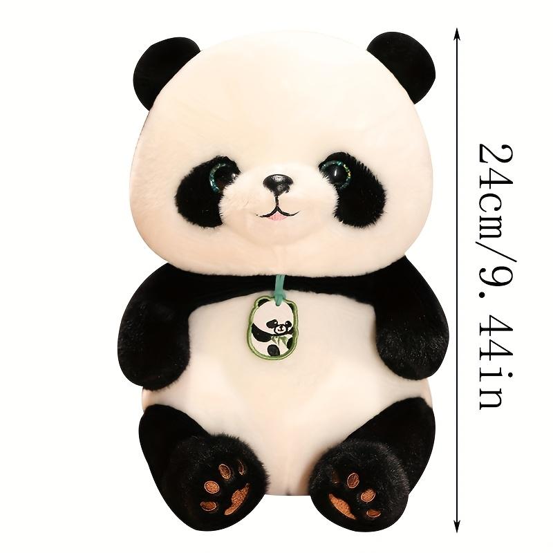 24Cm/9.44In Adorable Panda Stuffed Toy • Soft Polyester Plush Animal • Ideal for Halloween, Easter, Christmas, And Birthday Presents