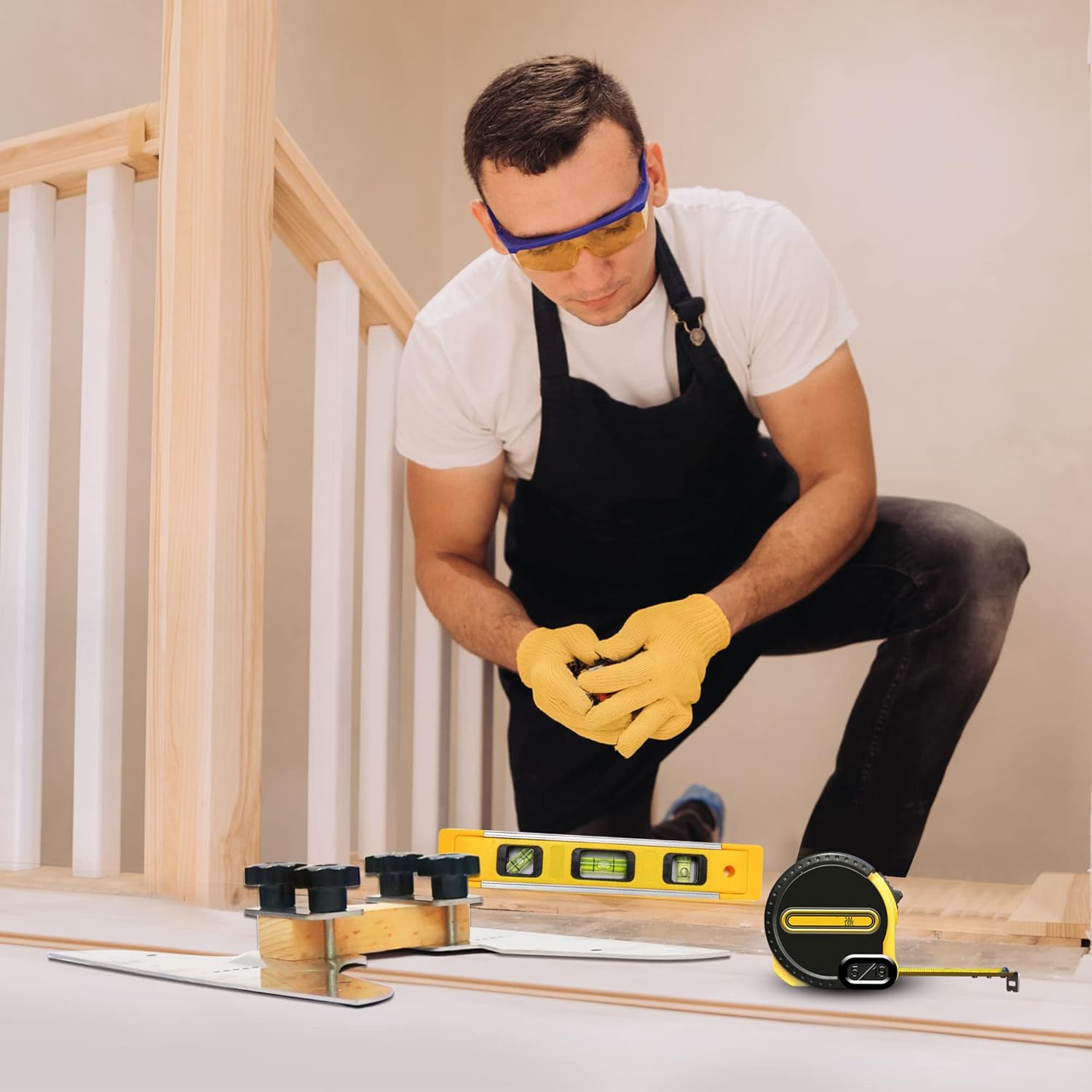 Stair Tread Template Tool, Stair Measuring Tool, Tread Jig Set - with ...