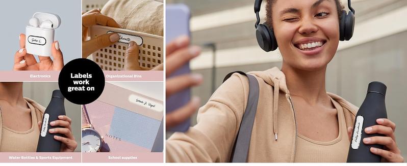 Waterproof Labels for Bottles and Containers-72 Stickers | All-Purpose & Personalizable | Dishwasher, Freezer & Microwave Safe | BPA-Free