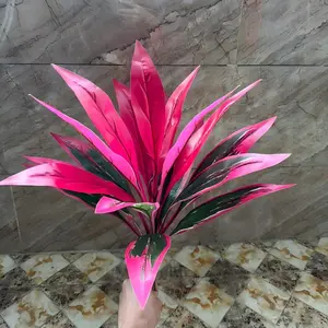 50cm Realistic Artificial Dragon Blood Tree, Dense Faux Leaf Bush, No Watering Fake Potted Plant, Ideal for Home Decor, Living Room, Porch, Patio, Garden, Artificial Potted Trees