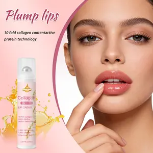 SUMIFANG | Collagen Smoothing Lip Cream | Collagen + Niacinamide + Hyaluronic Acid | • Moisturizing Lip Care • 10x Active Collagen • Smooth & Plumping • Deep Hydration • Fast-Absorbing | Daily Lip Care & Lipstick Primer