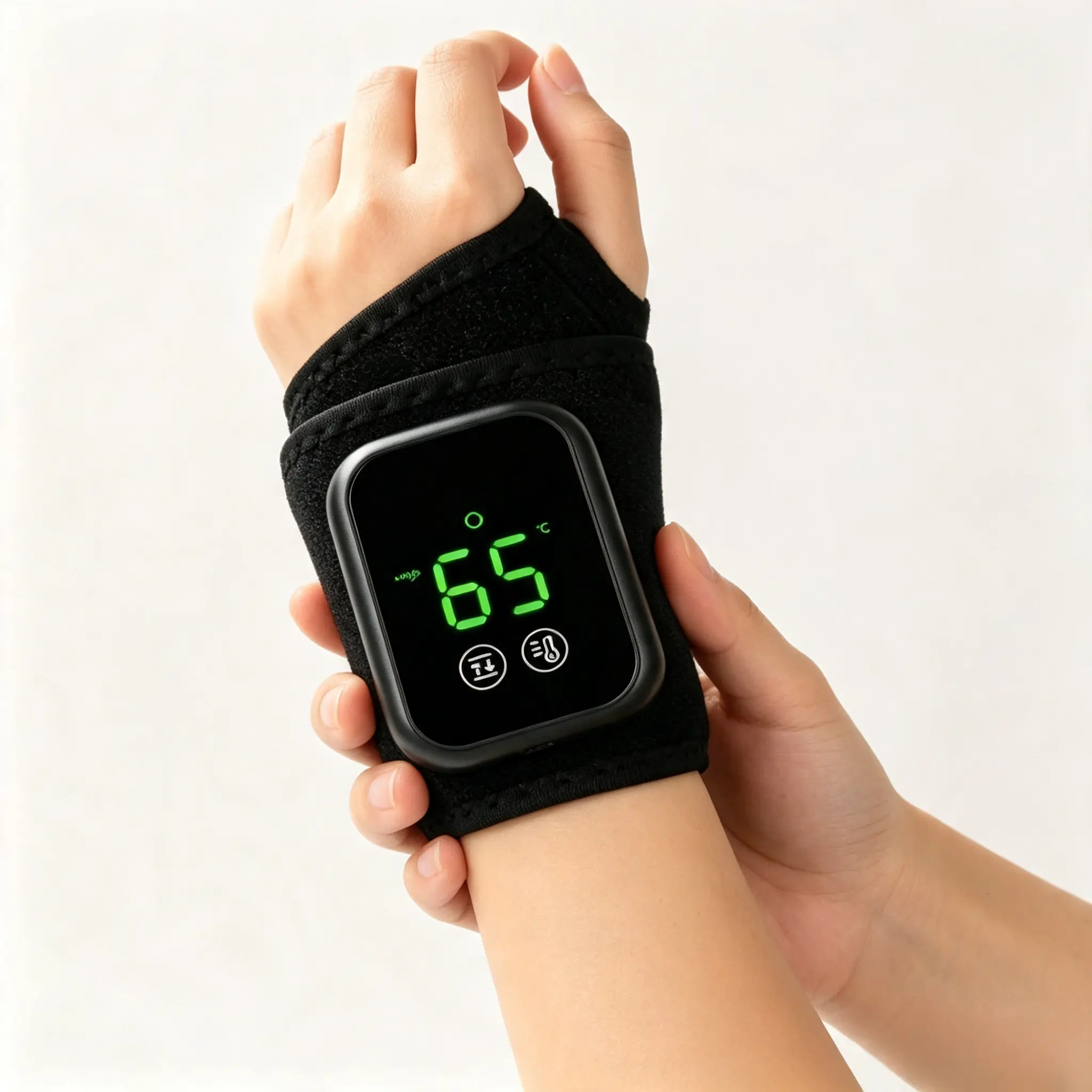 Hand massage device - Relieves carpal tunnel syndrome and arthritis. 3 modes, 5 levels of intensity. Suitable for both hands and wrists. Portable massage device. Ideal gift for men and women.