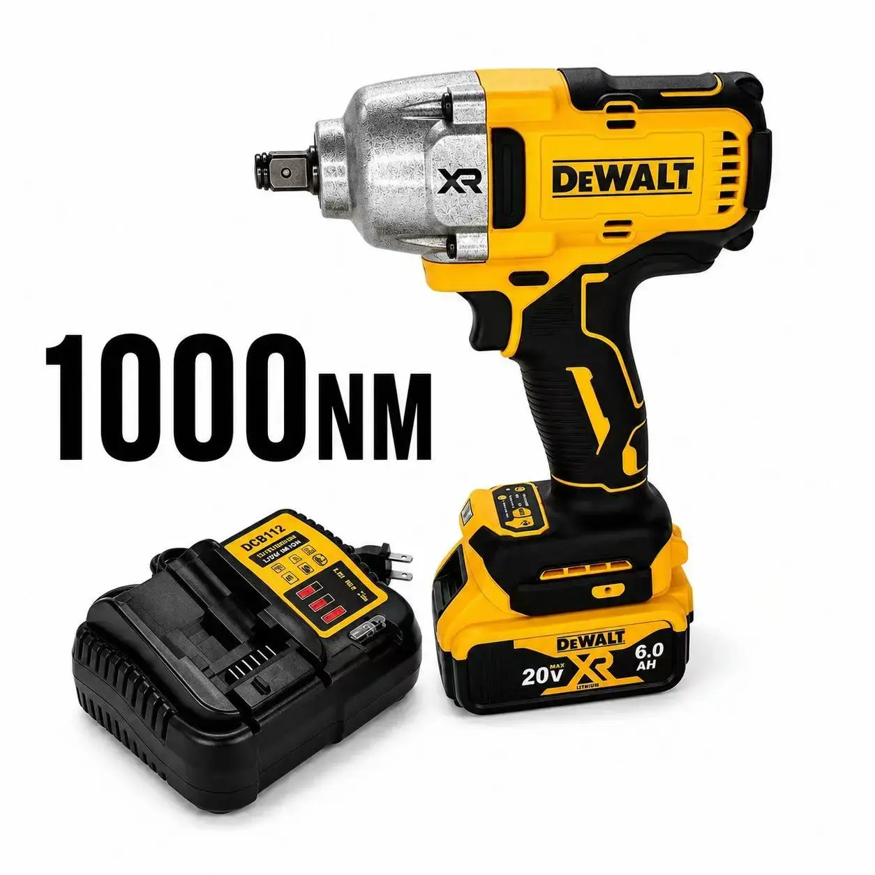 DeWalt 20V Max XR Brushless Motor Impact Wrench, 1/2" Anvil, Heavy Duty Torque, Professional Grade Hand Tool with Lithium Ion Battery
