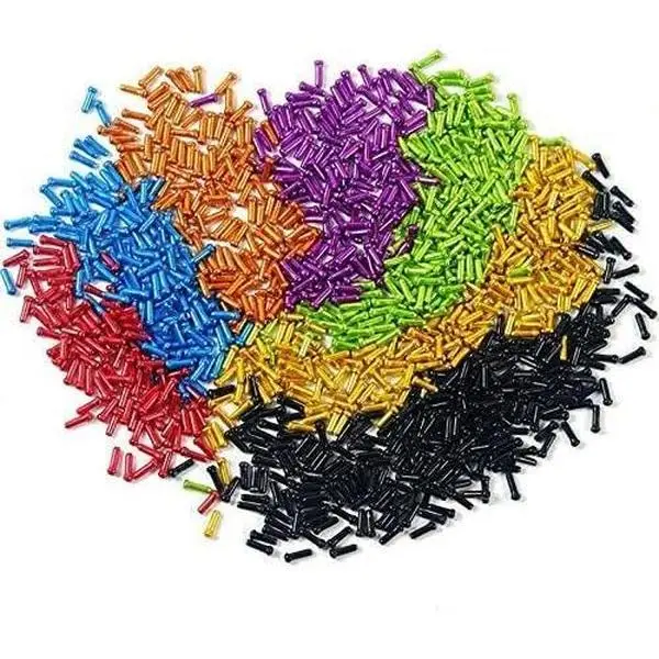 50 count/Lot   End Caps  Alloy  Shifter Inner  Tips Crimps Bicycles Derailleur Shift Wire Ferrules