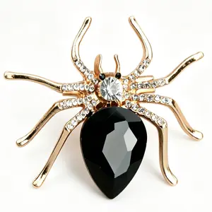 Spider Animal Brooch Fashion Scarf Buckle Brooch Accessories Decoration Pin