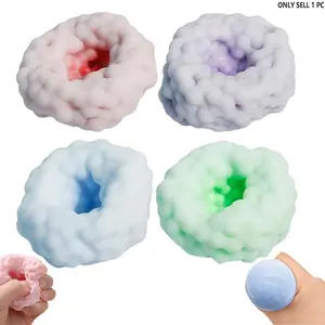 Crunchy Squishy Noisy Stress Balls Ice Skin Fidget Sensory Toys,Crunchy Stress Ball, Slow Rise Squishy Fidget Toy for Anxiety Relief, Handmade Moldable Squeeze Ball for Kids Adults