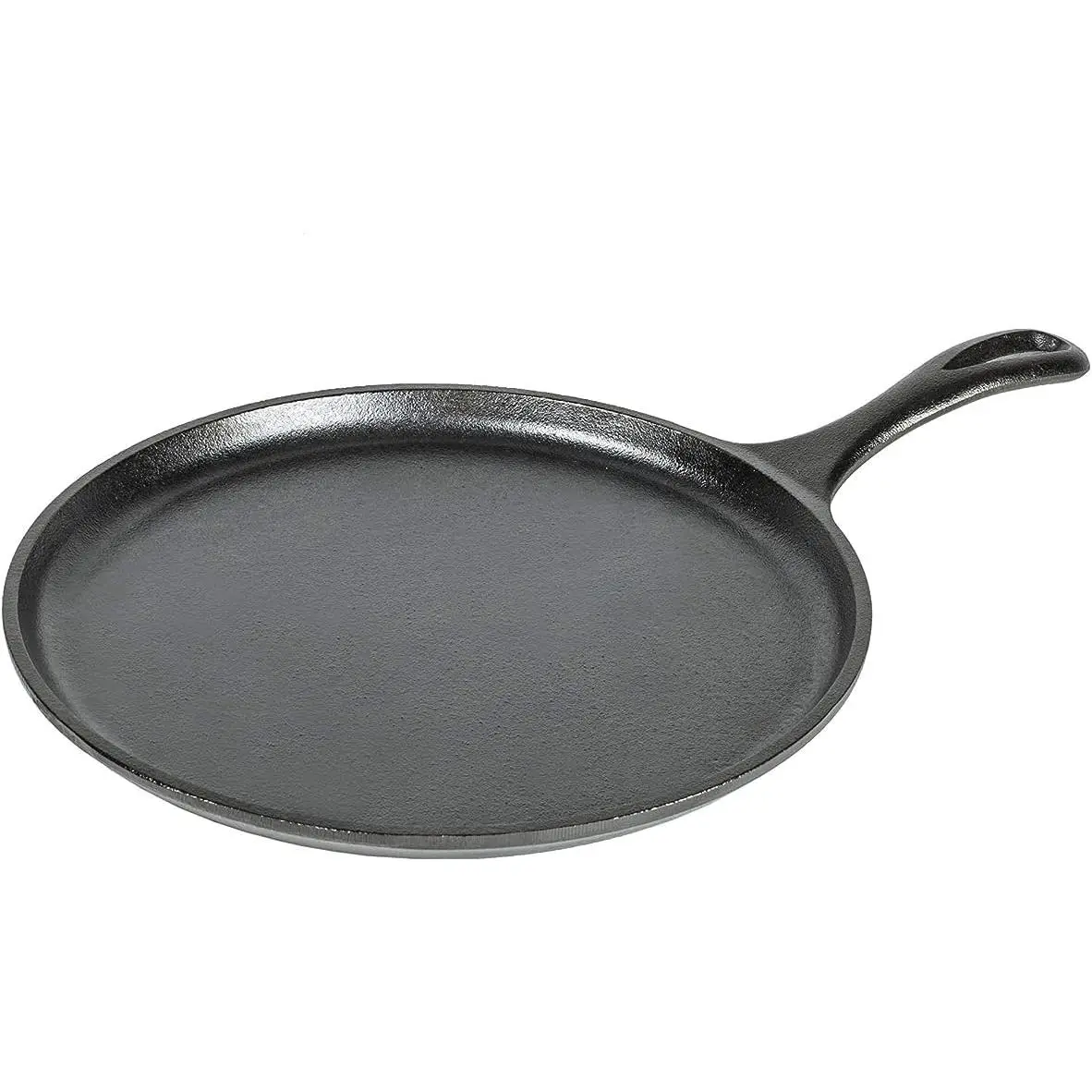 Round Seasoned Cast Iron Griddle, PFAS-Free, 10.5 Inches