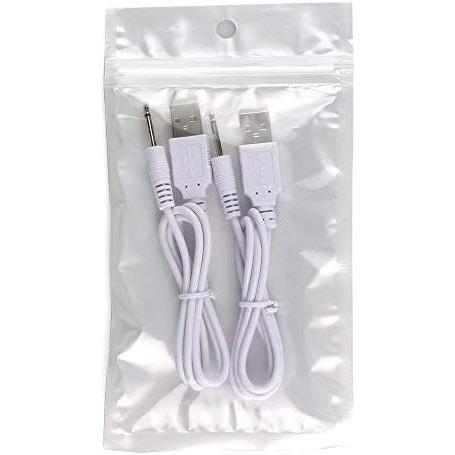 (2 Pack) Fast  Replacement USB  | DC Charger Cord - 2 Ft - 2.5mm