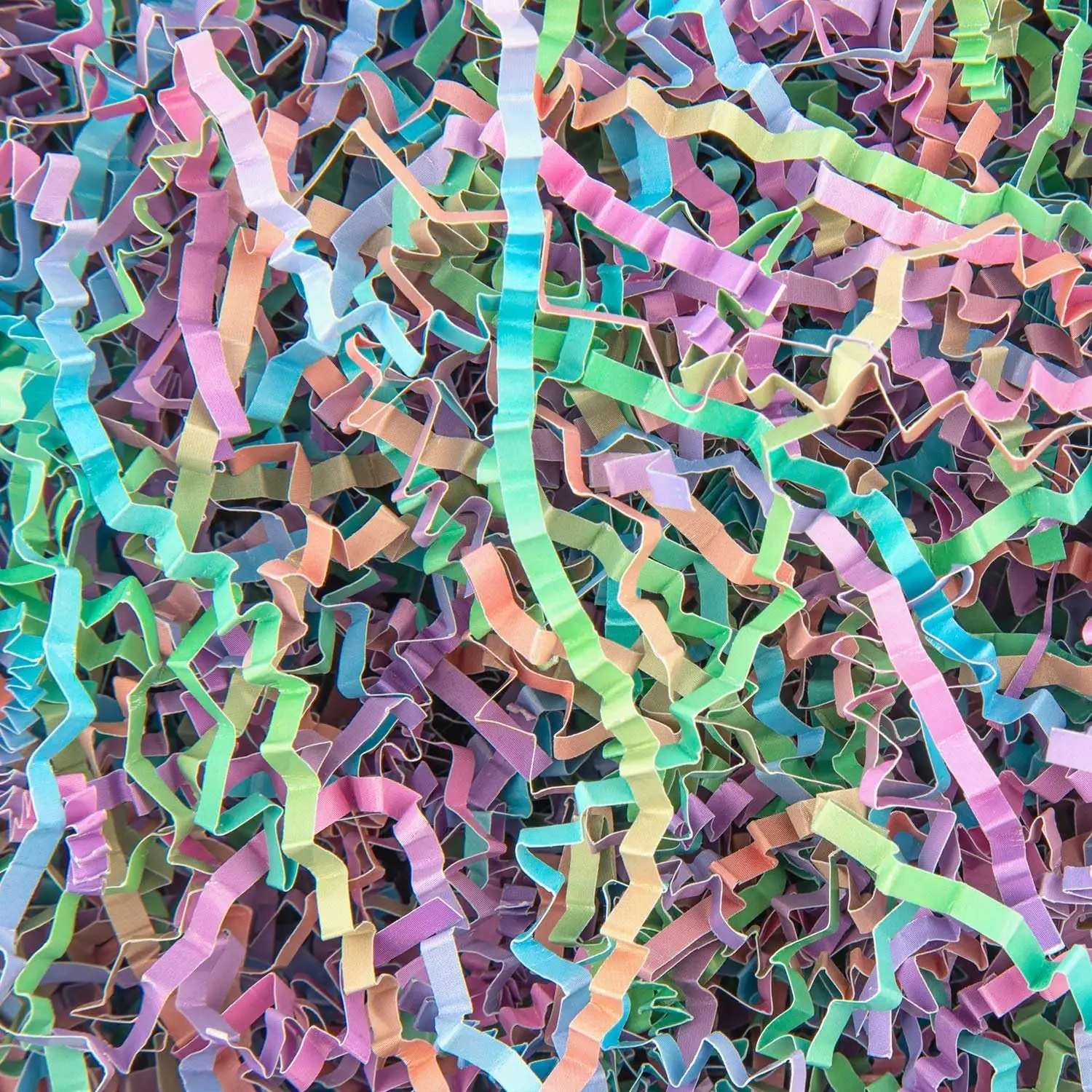 1/2 LB Crinkle Cut Paper Shredded Filler Paper for Gift Baskets Gift Box Confetti Shreds Decoration Stuffing for Birthday, Weddings, Anniversaries, Christmas Wrapping Multi-color