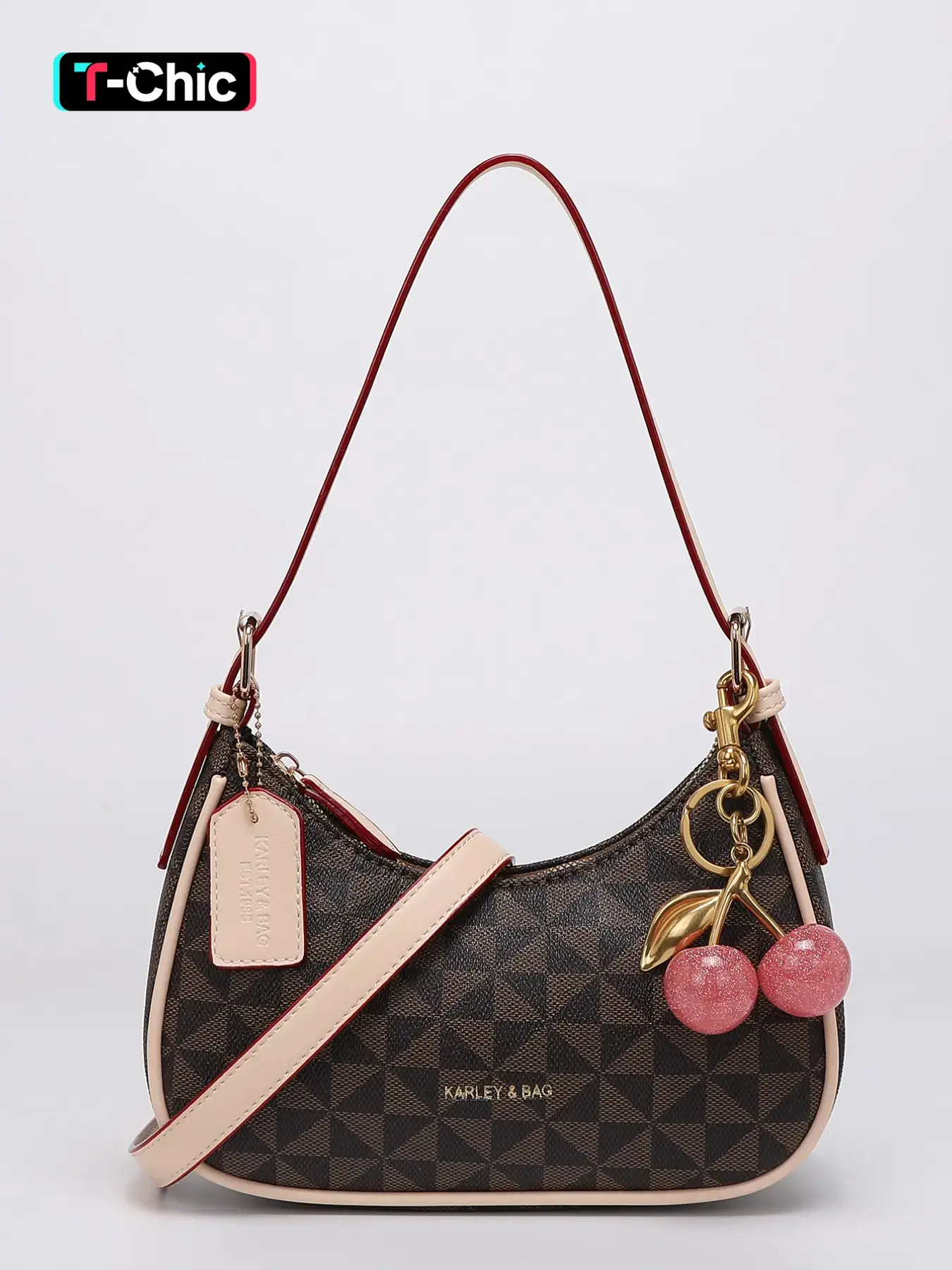 Women's Classic Print Shoulder Bag, Crossbody Commuter Purse, Lightweight Large Capacity, High-Quality Leather, Simple and Versatile Daily Fashion Bag, Fashion Crossbody Bags