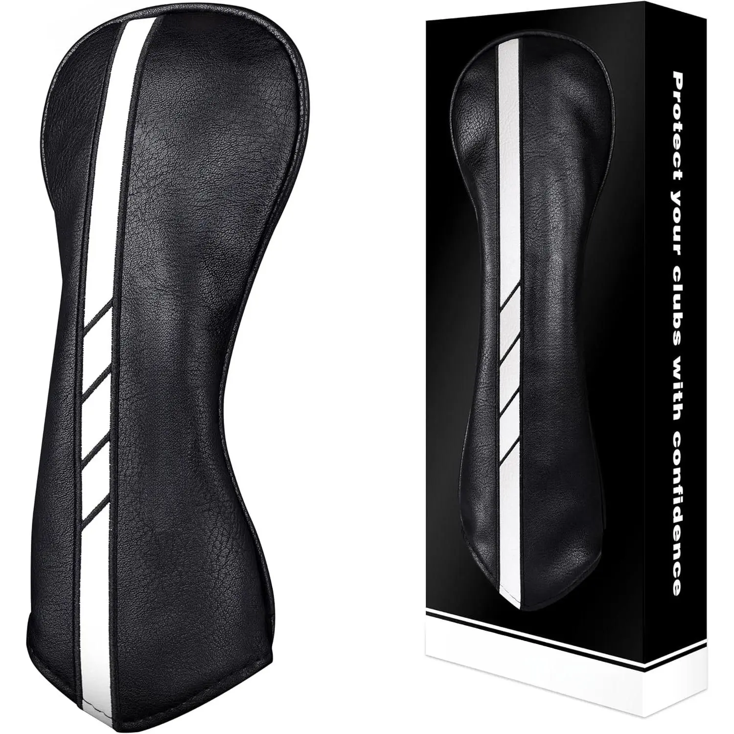 Golf  Covers for Woods and Driver -  Polyurethane Synthetic Leather Golf Club Covers - Choose Between Single Cover and Full Set Covers