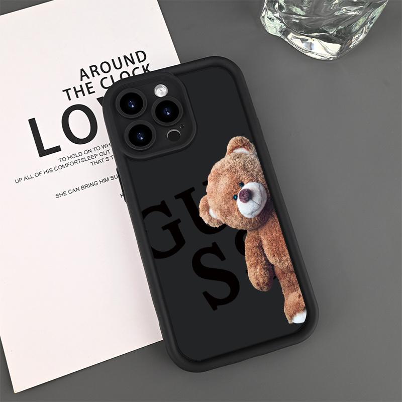 Phone Case - This Protective Case Features a Charming Bear Design, Showcasing Your Distinctive Style. It Is Compatible with Various for iPhone 17 E Air Pro ProMax iPhone16 15 14 Plus 13 12 Mini 11 X XS XR