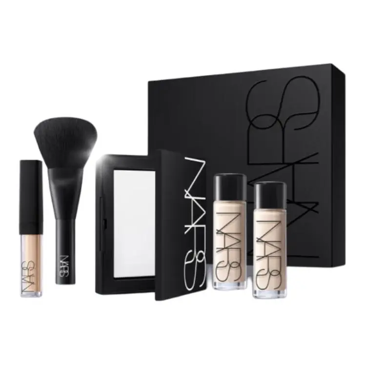 NARS Baymax Discuses Makeup Five Piece Set, Radiant Skin Light Diffusing Loose Powder Compact Hydrating Cosmetics