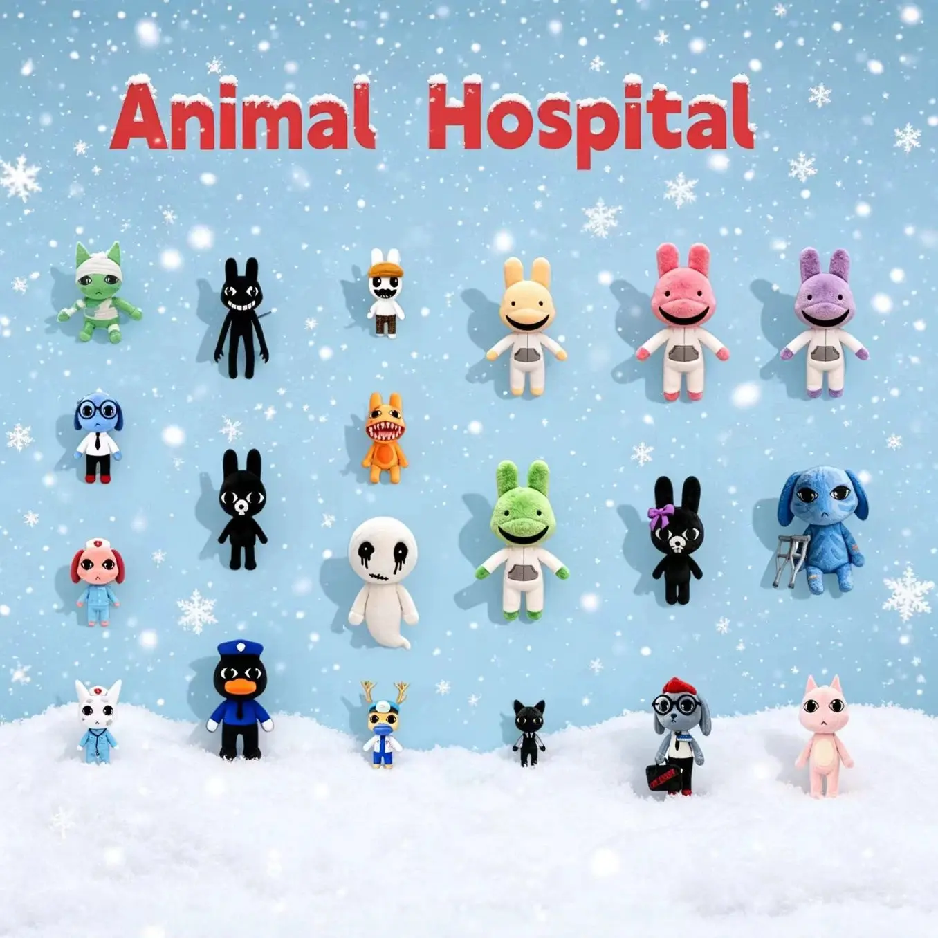 New Arrival Animal Hospital Themed Stuffed Doll - Creative Game Merch, Stress Relief Classic Novelty Toy