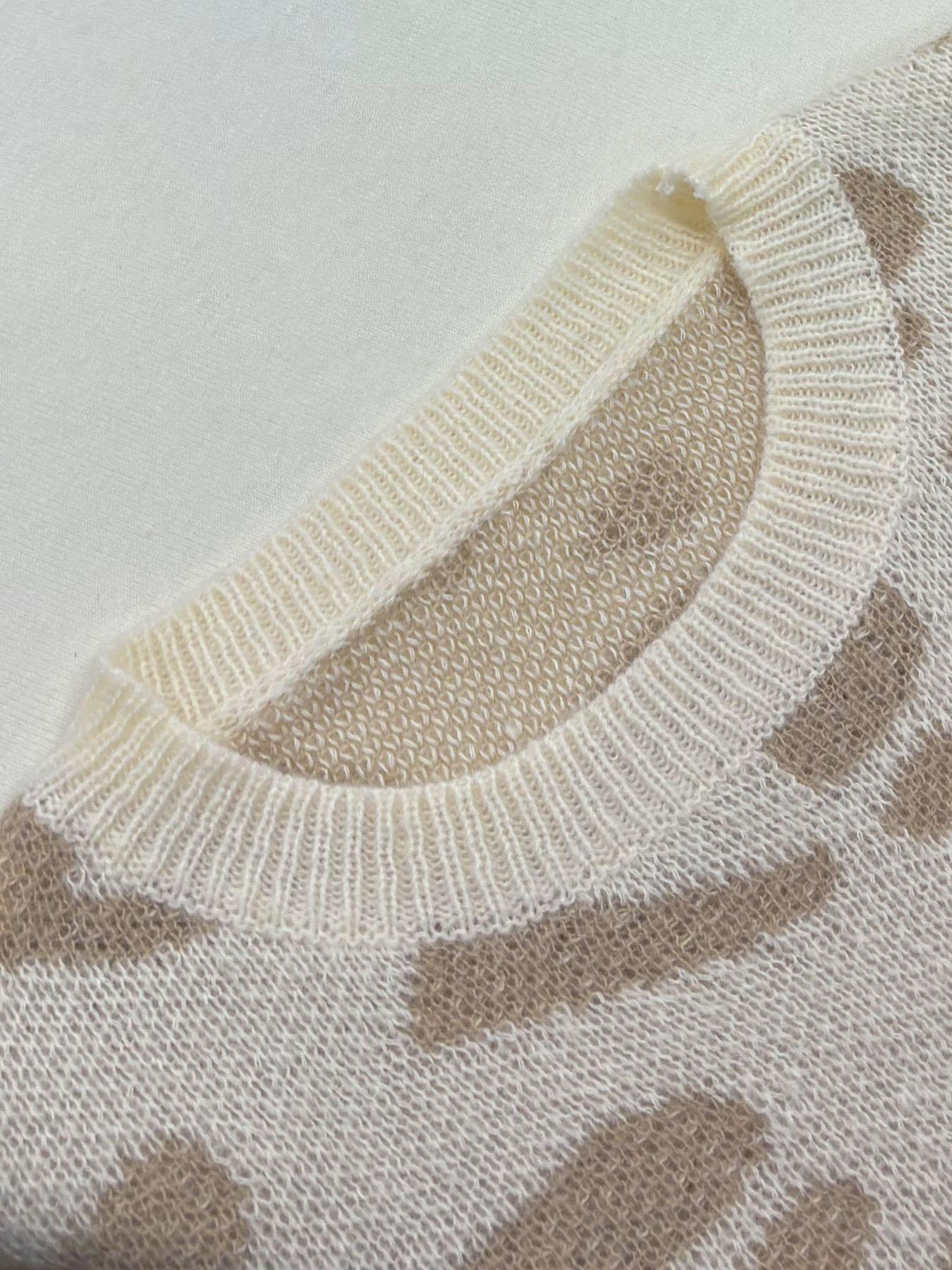 Women's Leopard Print Crew Neck Sweater, Casual Long Sleeve Jumper for Fall & Winter, Fashion Ladies' Knitwear Knitting for Daily Wear