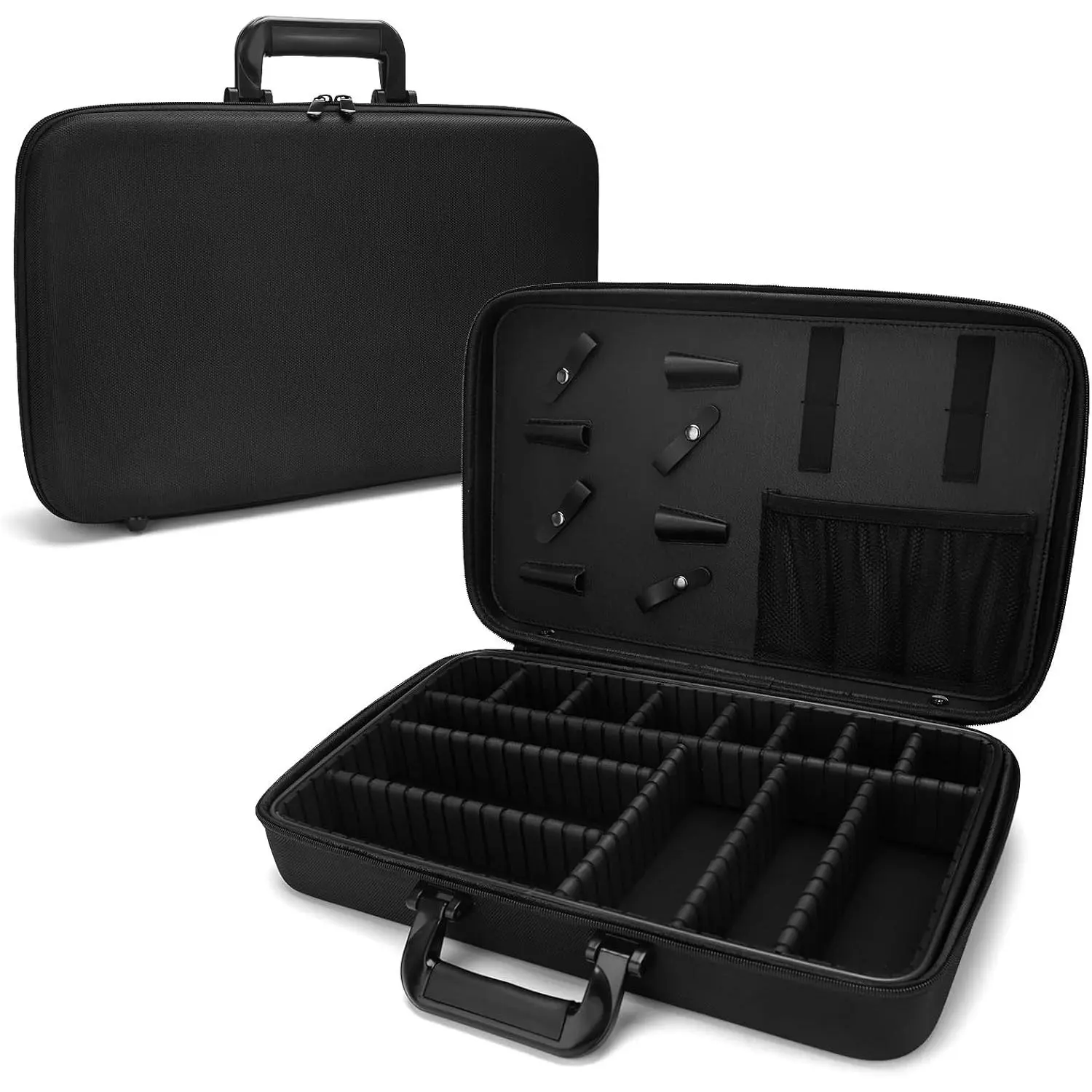 Professional Heavy-Duty Adjustable Barber Tool Case - Salon Use Organizer for Scissors, Hair Clippers, Hair Supplies, Practical Gift Idea