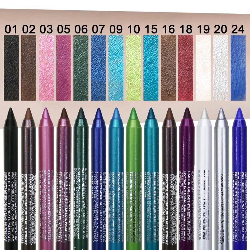 Multifunctional Eyeshadow Pen Single Color Eyeliner Pen Pearl Glitter Eyeliner Gel Pen Eye Makeup Pen